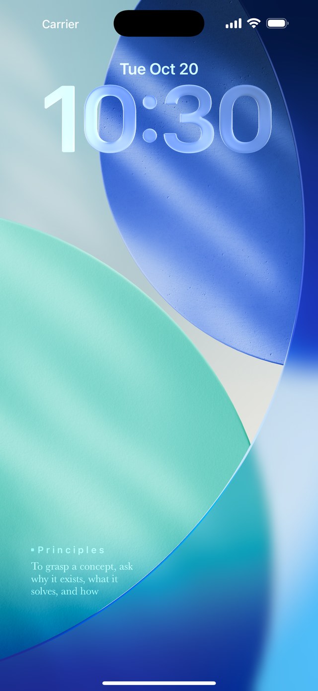 Lock Screen widget — a random draw, refreshed hourly. Tap to draw the next one.